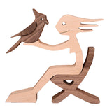 Ornements de table de sculpture en bois