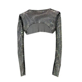 Haut de Cape de Protection Solaire en Diamant Maillé