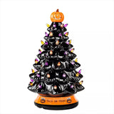 Sapin De Noël De Lumières Colorées D'Halloween