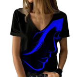 T-shirt Á Enfiler Á Encolure Ras Du Cou Imprimé