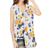 Débardeur à col en V et imprimé floral