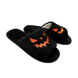 Chaussons d'Halloween Visage de Citrouille