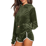 Survêtement 2 Pièces en Velours pour Femme