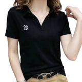 Chemise Á Manches Courtes Et Col En V