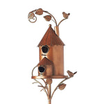 Décoration de nichoir de jardin en métal créatif