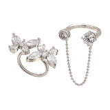 bague papillon tridimensionnelle