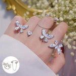 bague papillon tridimensionnelle