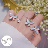 bague papillon tridimensionnelle