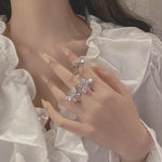 bague papillon tridimensionnelle