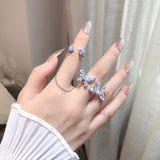bague papillon tridimensionnelle
