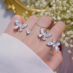 bague papillon tridimensionnelle