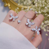 bague papillon tridimensionnelle