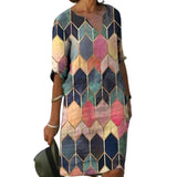 Robe vintage à col en V