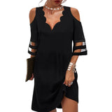 Robe en maille fleurie