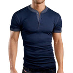 T-shirt de fitness à manches courtes de couleur unie à la mode