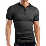 T-shirt de fitness à manches courtes de couleur unie à la mode