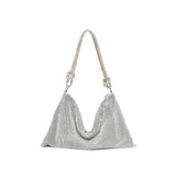 Sac à main au design luxueux avec strass brillants