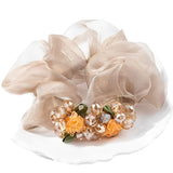 Élastiques à cheveux en cristal pour gros intestin