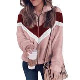 Manteau en laine contrastée