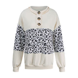 Chemise à col rond et manches longues contrastées