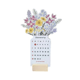 Calendrier de bureau 2024 avec cadre en bois