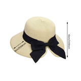 Chapeau de paille parasol avec nœud