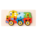 Puzzle en bois 3D éducatif pour enfants