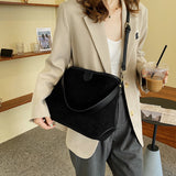 Sac décontracté de grande capacité de couleur unie