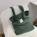 Sac en toile en velours côtelé
