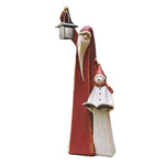 Bonhomme de Neige des Bois avec Lanterne Solaire