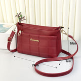 Sac de messager en cuir souple antivol de grande capacité à la mode