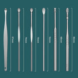 Ensemble d'outils de cueillette d'oreille en acier inoxydable