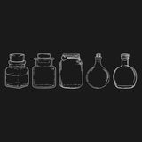 Signets de fleurs séchées transparentes(2PCS)