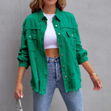 Veste Denim à Coupe Relaxante