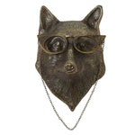 Pendentif en résine tête d'animal