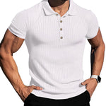 T-shirt sport homme manches courtes avec revers