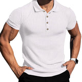 T-shirt sport homme manches courtes avec revers