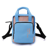 Sac à bandoulière décontracté en nylon de couleur contrastante