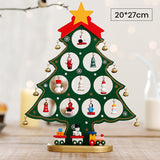 Mini Ensemble d’Arbre de Noël en Bois de Bricolage
