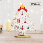 Mini Ensemble d’Arbre de Noël en Bois de Bricolage
