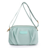 Sac à bandoulière plissé de couleur unie