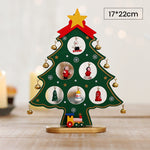 Mini Ensemble d’Arbre de Noël en Bois de Bricolage