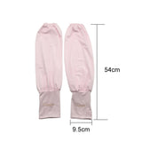 Manches minces en soie glacée lâche