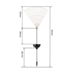 Lampe solaire à prise de terre pissenlit