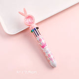 Stylos à bille lapin dessin animé 10 couleurs