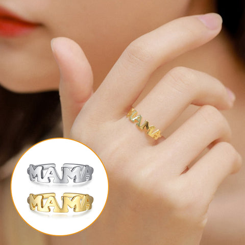 Bague mère en argent sterling