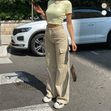 Jean cargo coupe droite