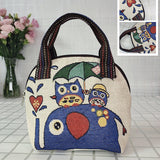 Sac en Toile Coquille Brodée