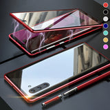 Étui de téléphone trempé magnétique pour Samsung