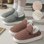 Chaussons chauds en peluche